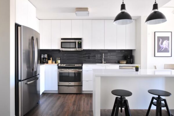 Empty rental apartment cleaned and ready for its next resident