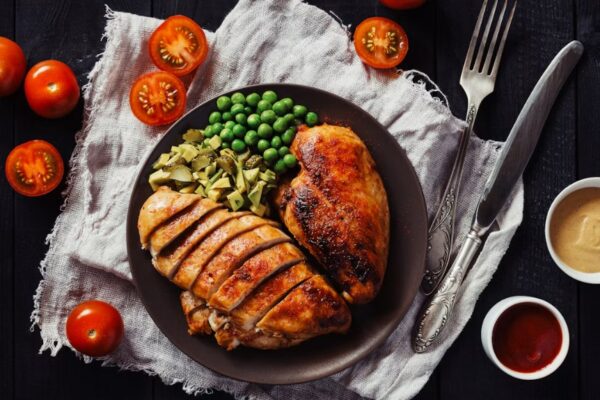Simple home-cooked meal being prepared in a kitchen